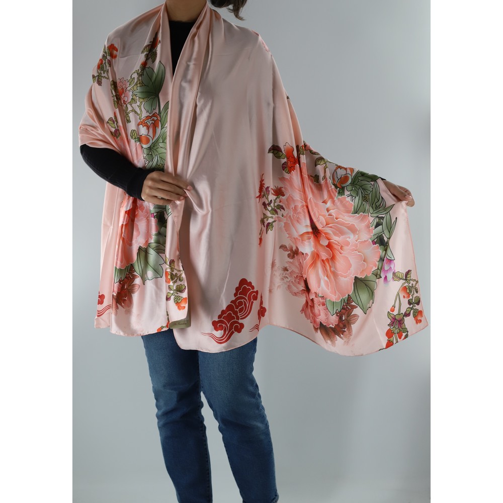Floral print scarf